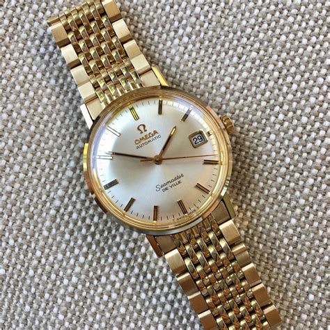 omega de ville gold watch seamaster mens